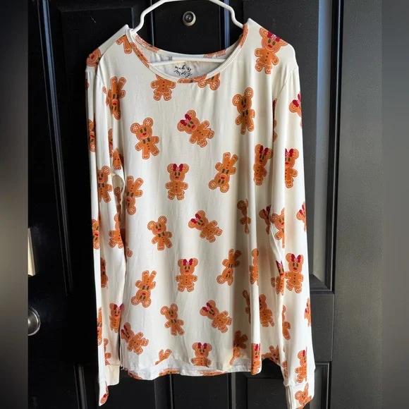 NWOT Mickey Magical Gingerbread | Women’s PJ PANTS and TOP SET SIZE LARGE - Picture 5 of 15